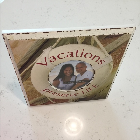 NWT Life Preserver Vacation Photo Frame - Picture 3 of 5